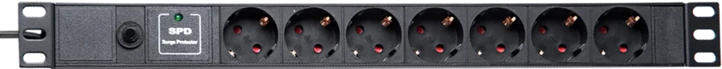 Basic PDU with Surge Protect PDU 7 SOCKET 16A