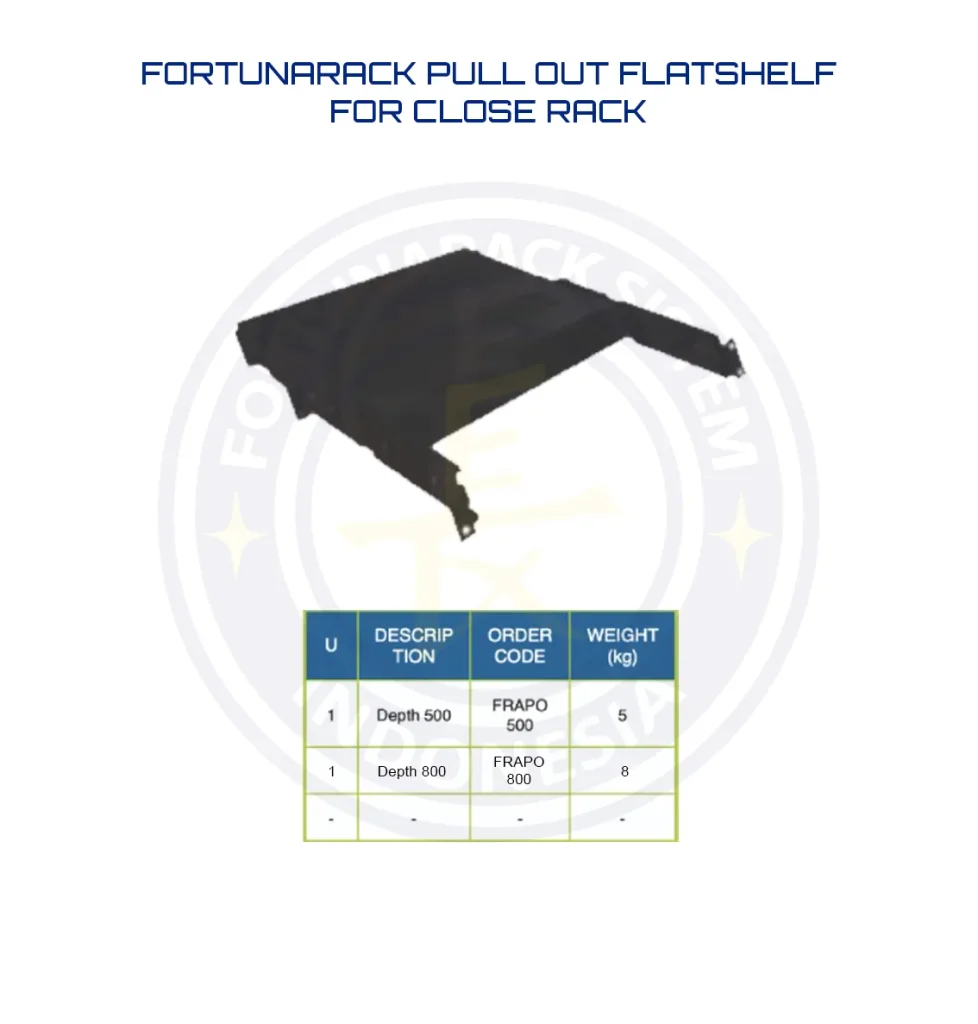 Pull Out Flatshelf for Close Rack