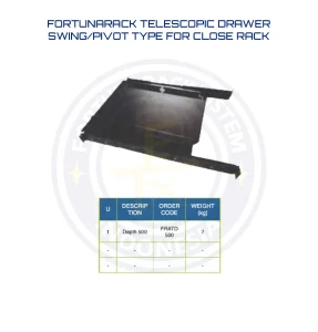 Telescopic Drawer Swing/ Pivot Type for Close Rack