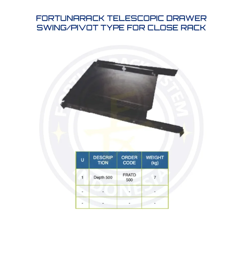 Telescopic Drawer Swing/ Pivot Type for Close Rack